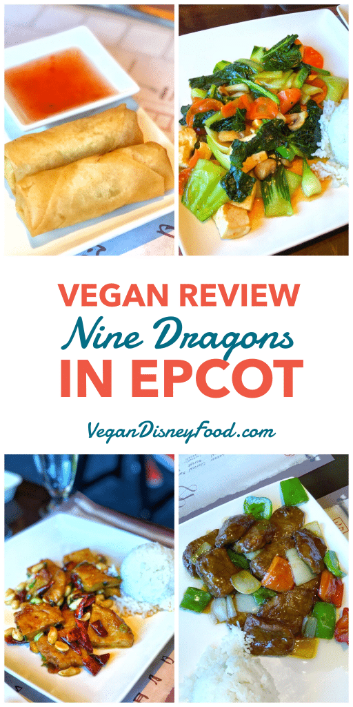 Vegan Review of Nine Dragons Restaurant in the China Pavilion at Epcot in Walt Disney World