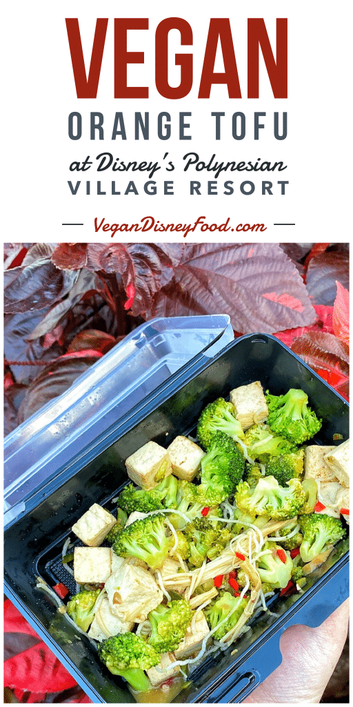 Vegan Orange Tofu at the Polynesian Village Resort in Walt Disney World