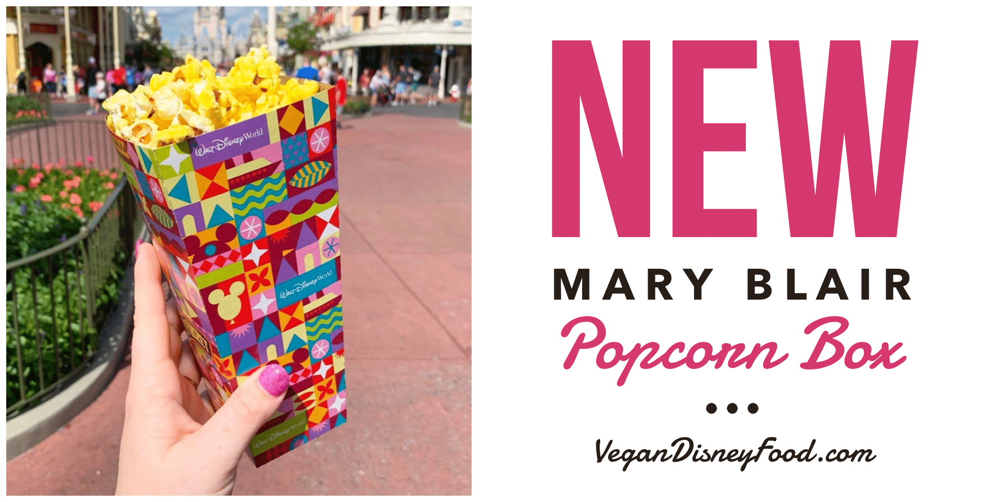 Walt Disney World Gets New Mary Blair Inspired Vegan Popcorn Box