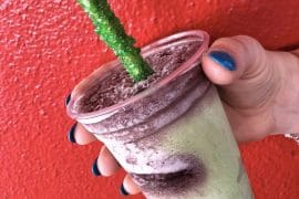 Vegan Space Ranger Slushy at the Lunching Pad in the Magic Kingdom at Walt Disney World