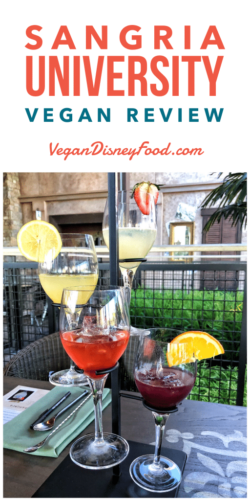 Sangria University Vegan Review at Coronado Springs Resort in Walt Disney World