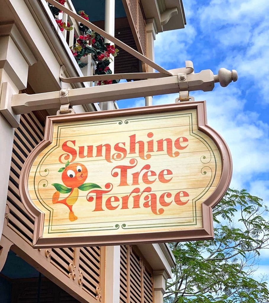 Sunshine Tree Terrace in the Magic Kingdom at Walt Disney World