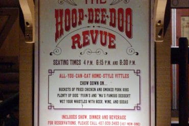 Vegan Options at the Hoop Dee Doo Musical Review at Disney’s Fort Wilderness Resort and Campground in Walt Disney World