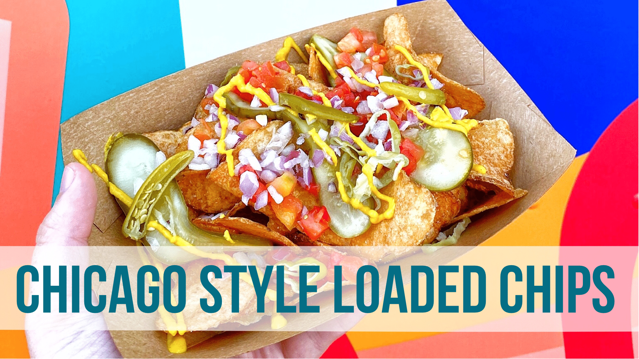 Disney’s Hot Diggity Dogs Food Truck Vegan Chicago Style Loaded Chips