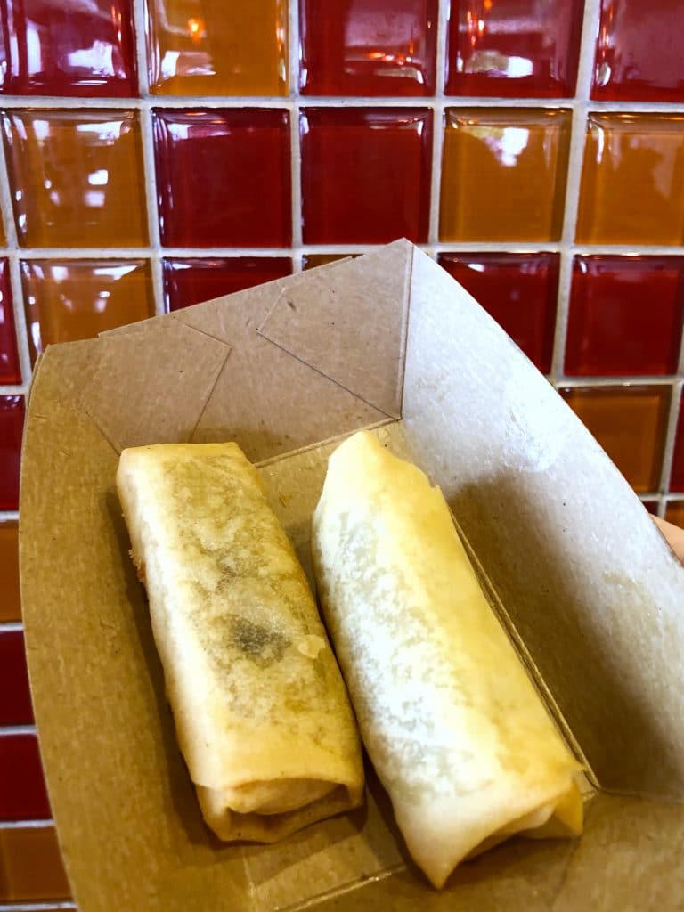 Vegan Vegetable Springs Rolls at Lotus Blossom Cafe in China at Epcot in Walt Disney World