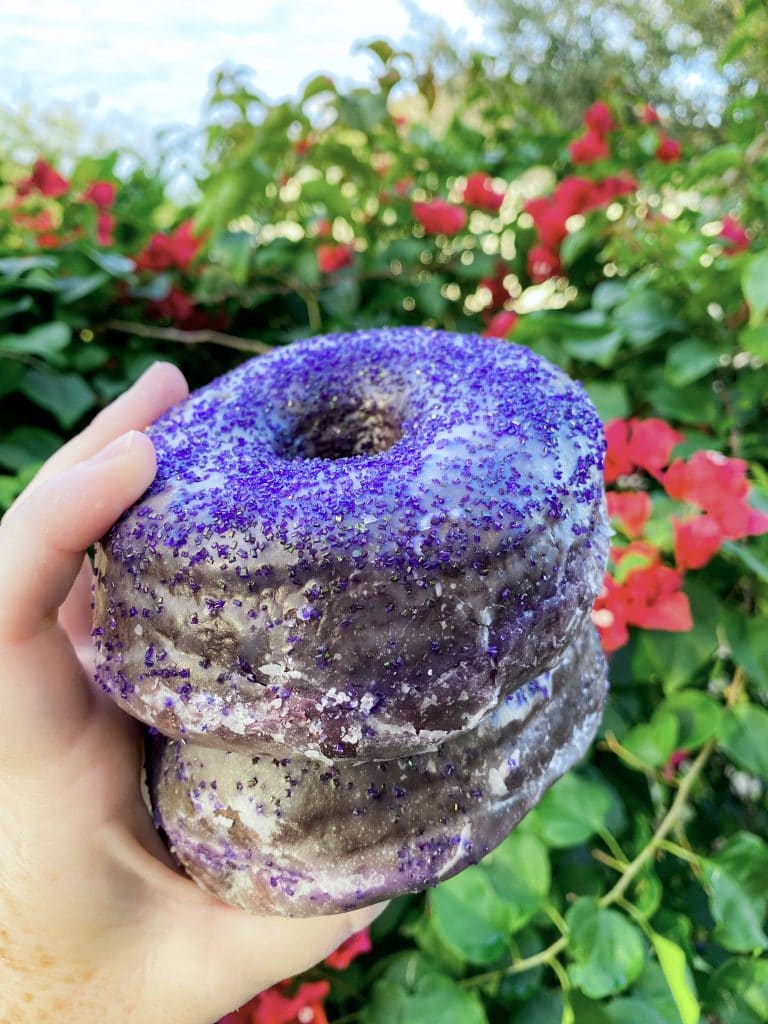 Everglazed Purple Ube Vegan Donut