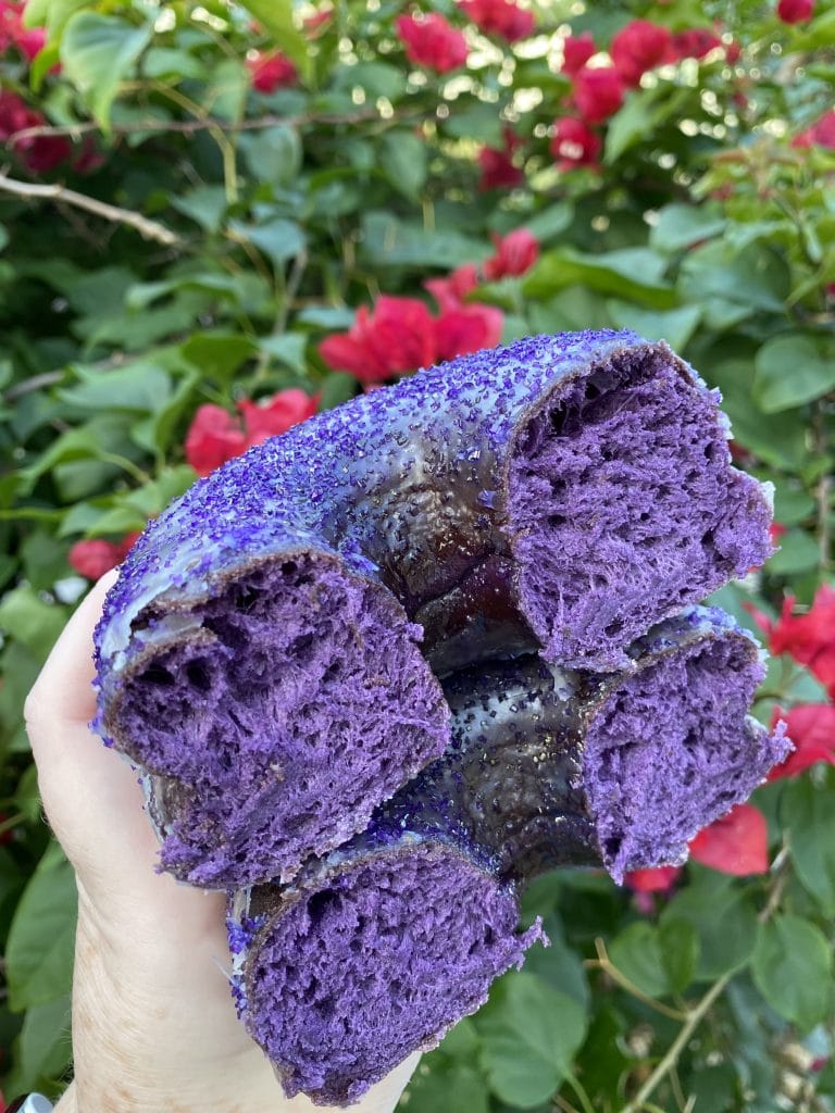 Everglazed Purple Ube Vegan Donut