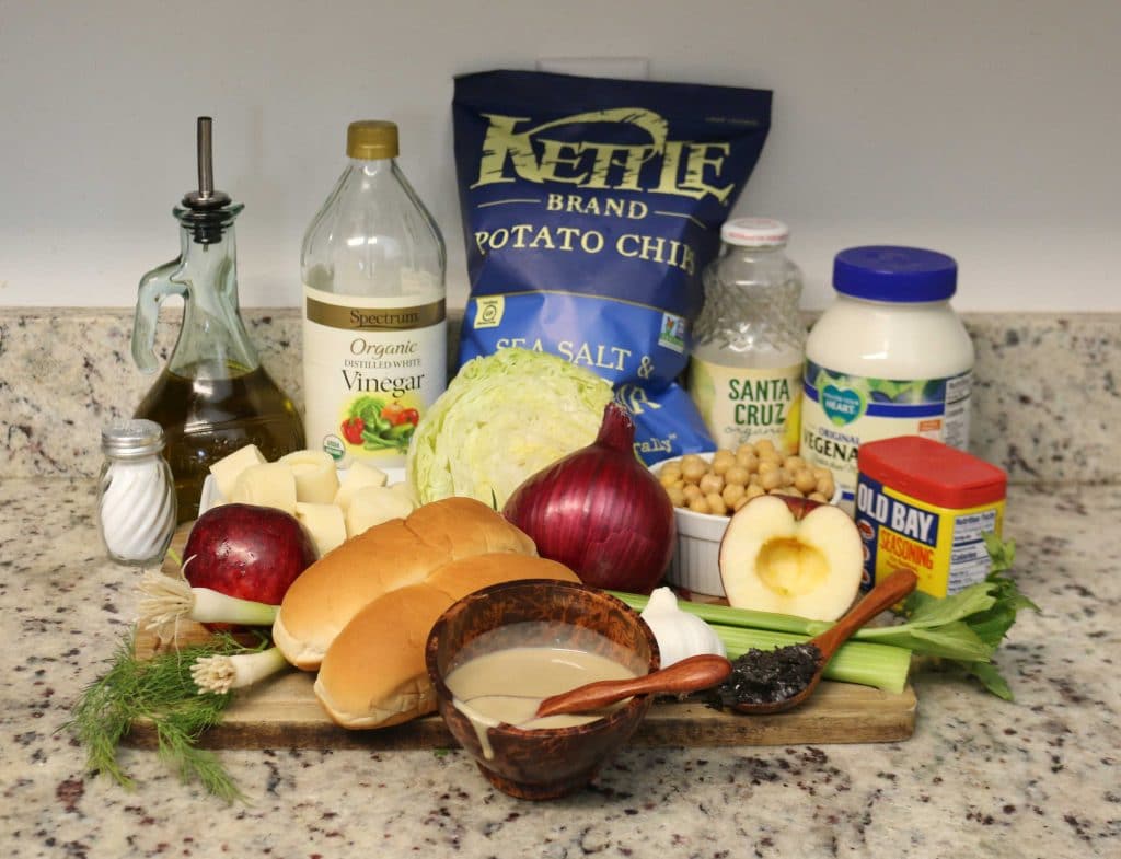 Vegan Lobster Roll ingredients