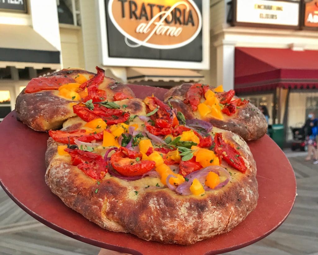 Mickey-Shaped Vegan Pizza at Trattoria al Forno