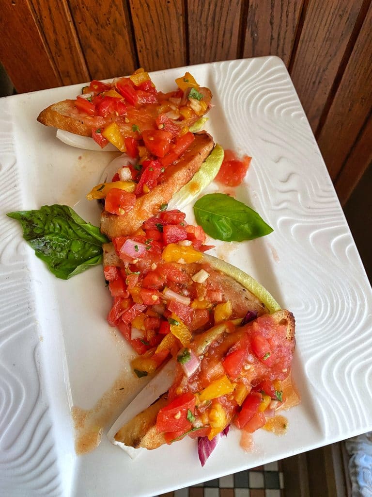 Trattoria al Forno vegan roma bruschetta