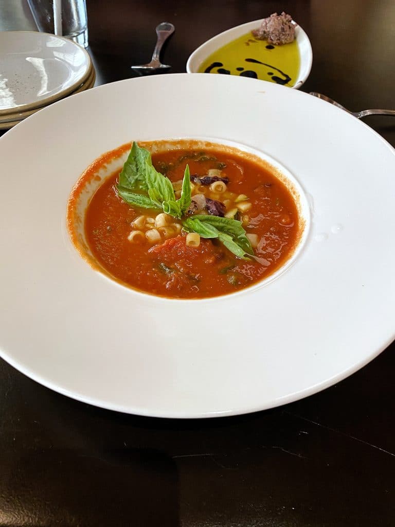 Trattoria al Forno vegan minestrone