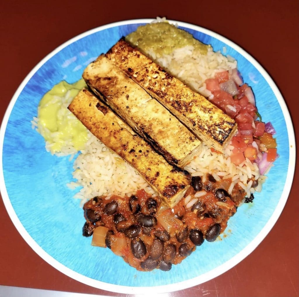 vegan tofu bowl Chef Mickeys