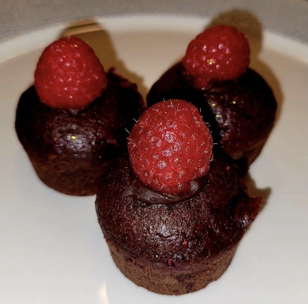 vegan chocolate raspberry tart Chef Mickey's
