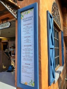 Gelateria Toscana Epcot menu