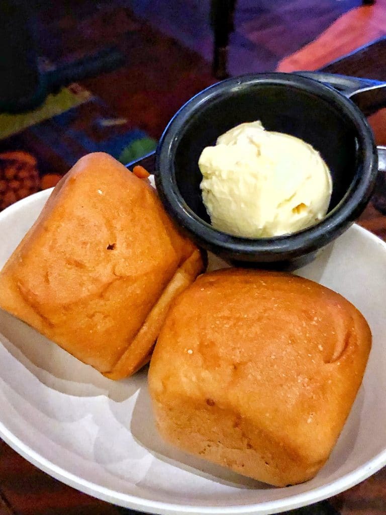 Vegan Disney Food Review: Dinner at ‘Ohana in Disney’s Polynesian Village Resort vegan bread
