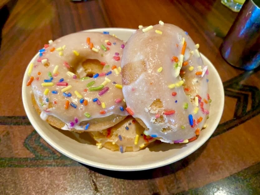 Erin McKenna's vegan frosted sprinkle donut 'Oha