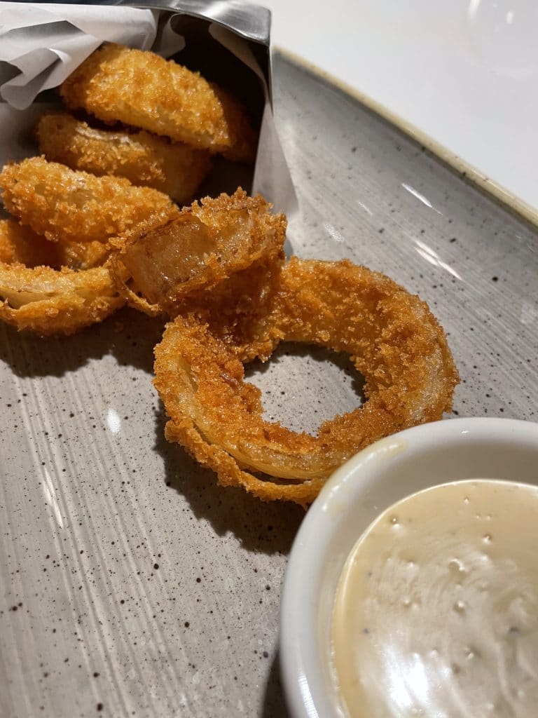 vegan onion rings Steakhouse 71