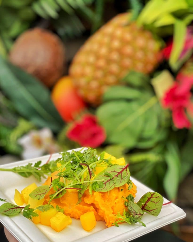 Vegan Sweet Potatoes and Mango EPCOT Festival of the Holidays