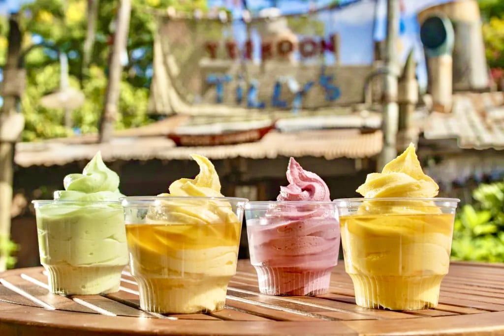 Dole Whip with alcohol Typhoon Lagoon