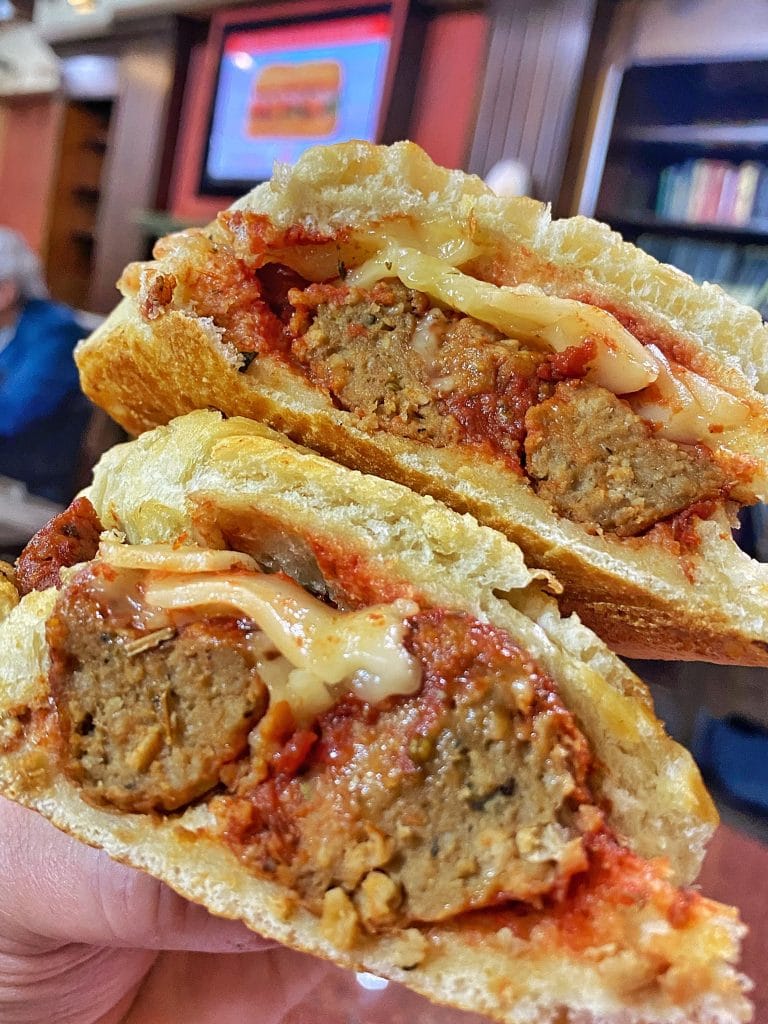 vegan cannonballs meatballs Earl of Sandwich