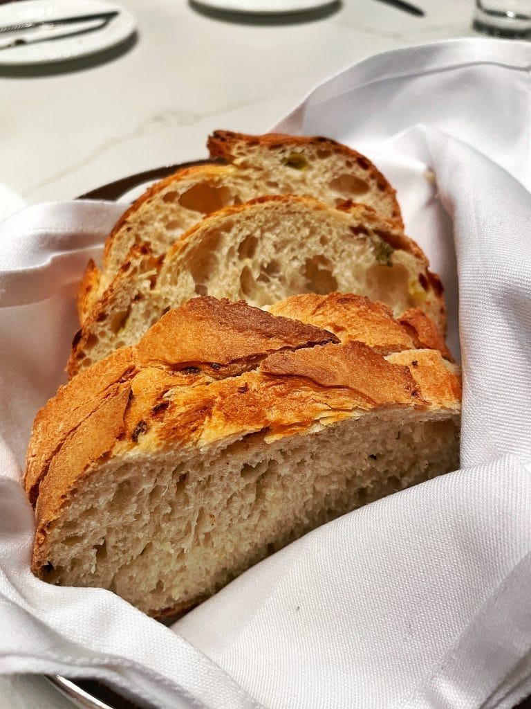 Flying Fish vegan potato chive bread