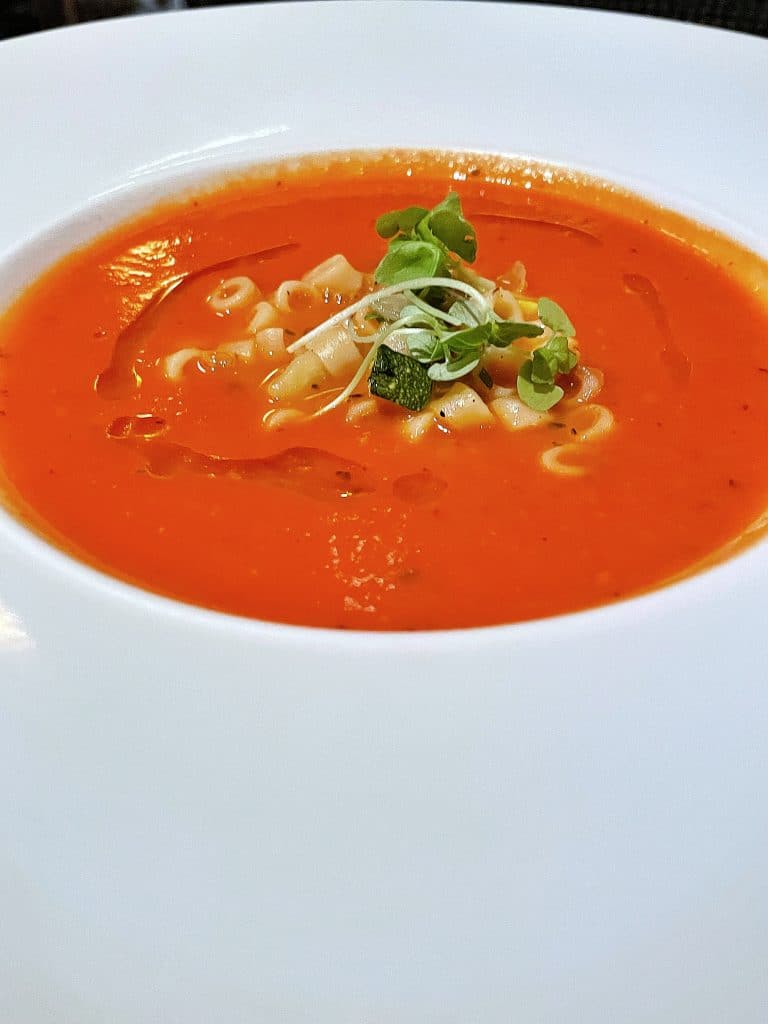 Trattoria al Forno vegan minestrone soup