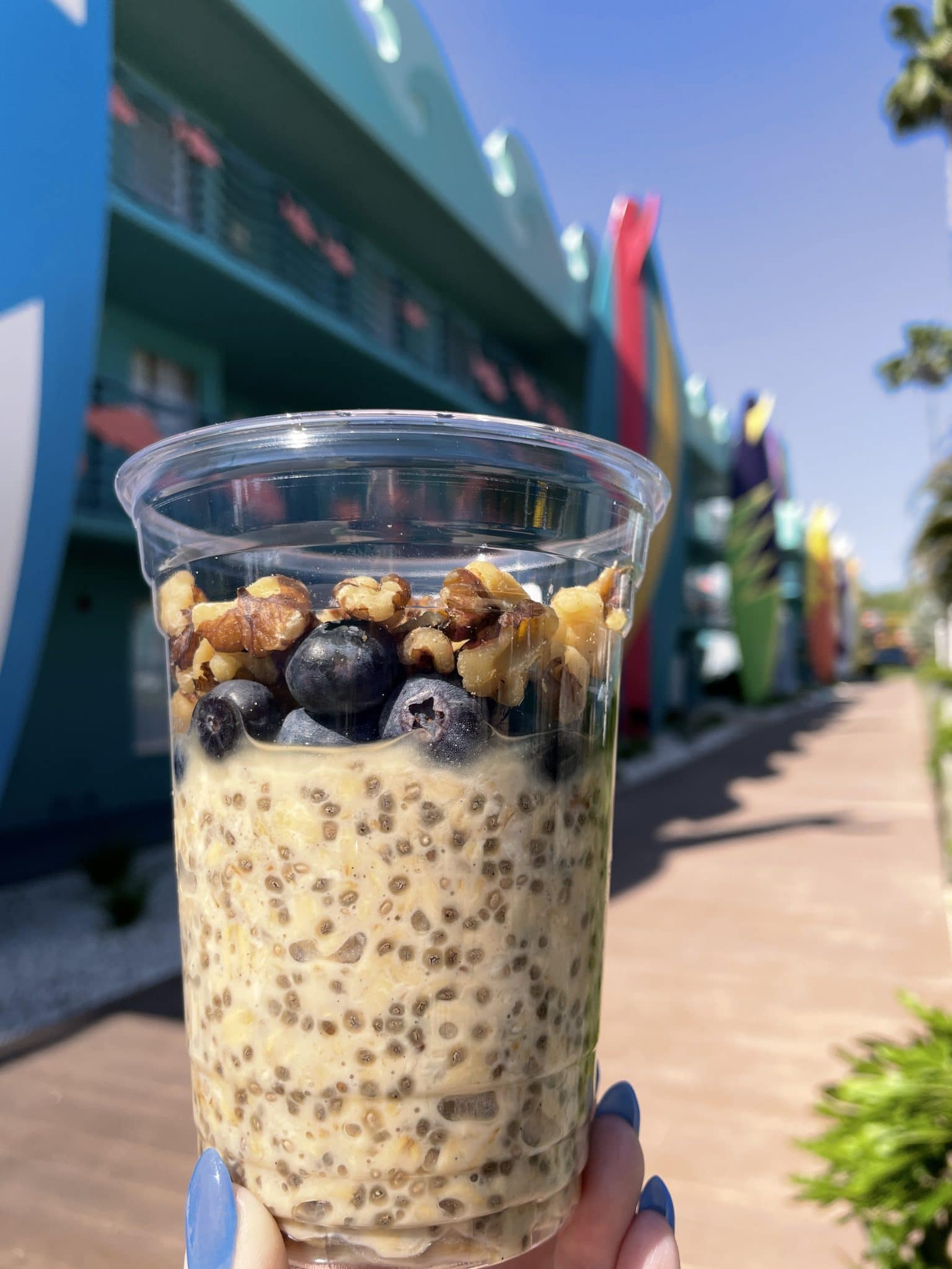vegan overnight oats Disney's All-Star Sports End Zone Food Court