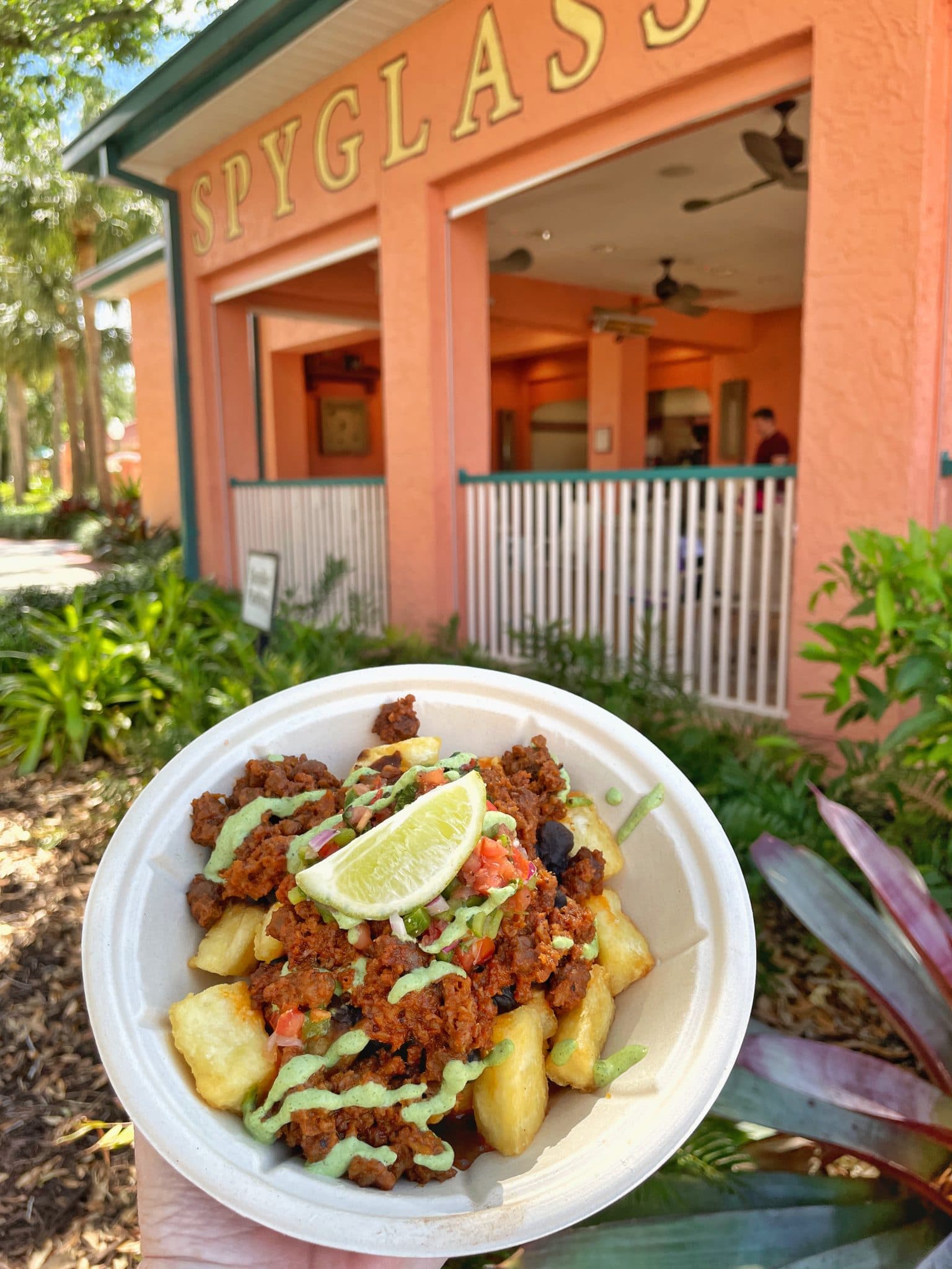 Spyglass Grill vegan crispy yucca bowl