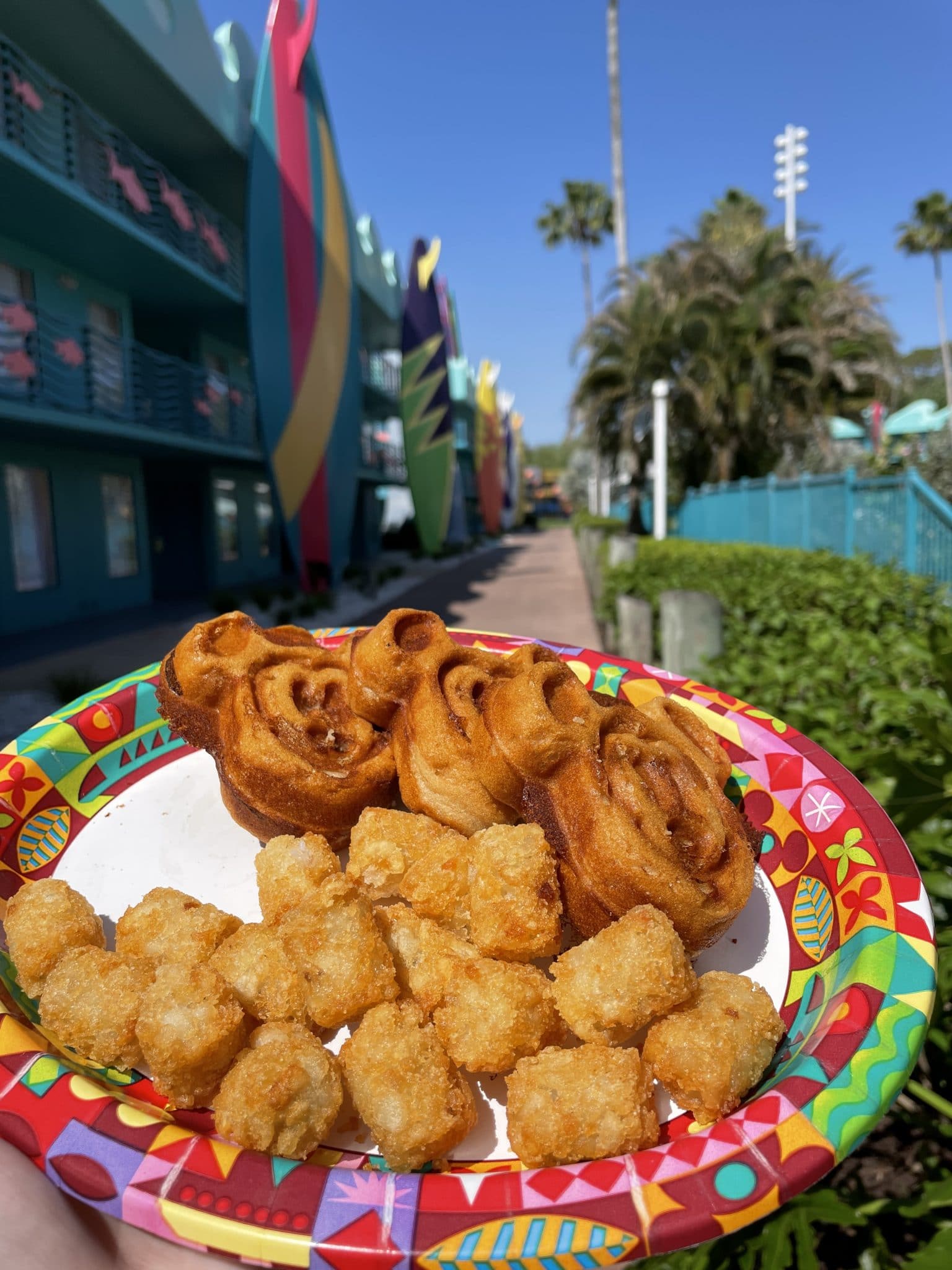 vegan Mickey waffles Disney's All-Star Sports End Zone Food Court