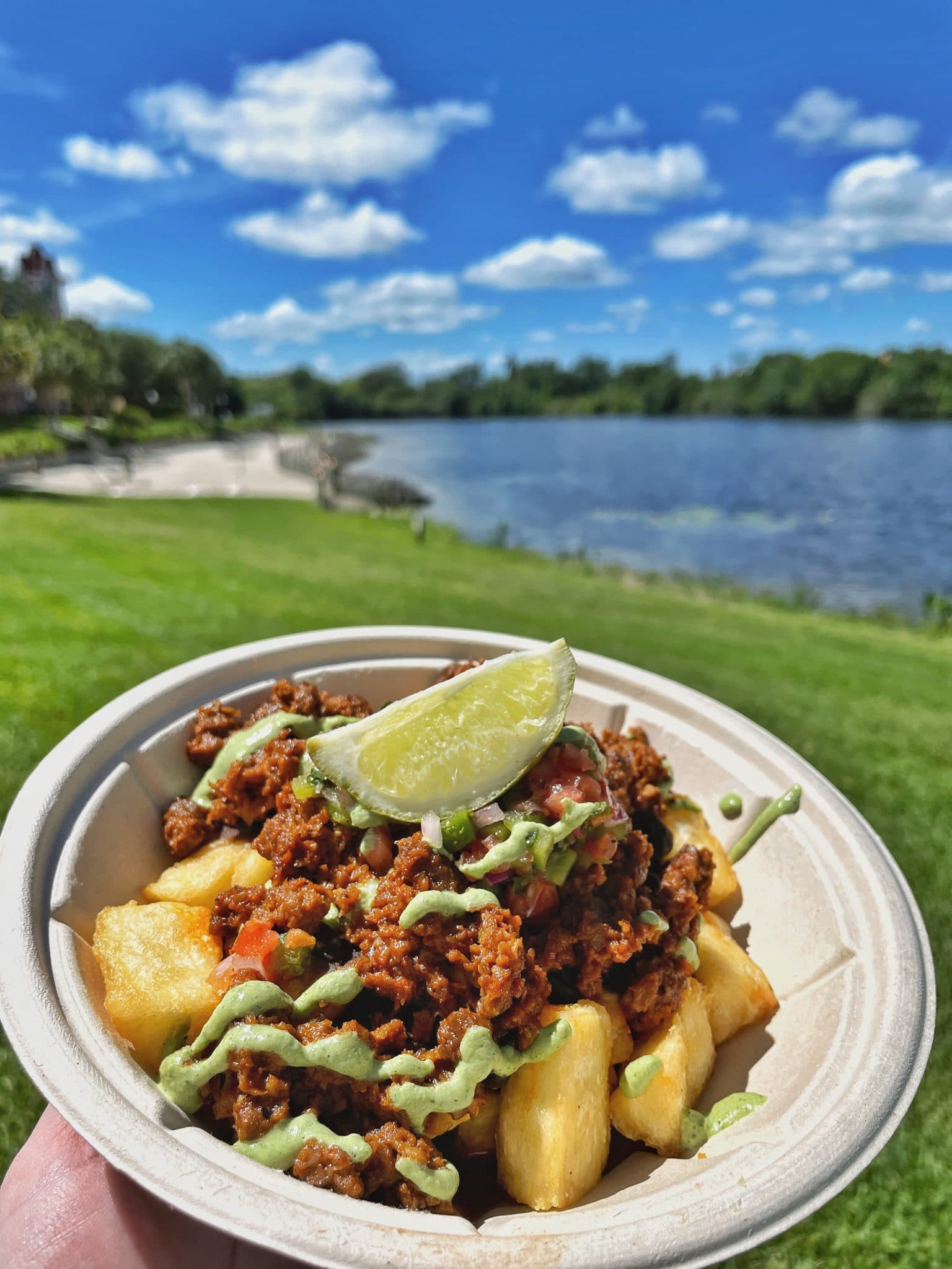 Spyglass Grill vegan crispy yucca bowl