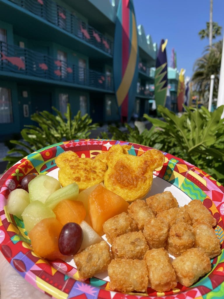 vegan Mickey Frittata Disney's All-Star Sports End Zone Food Court