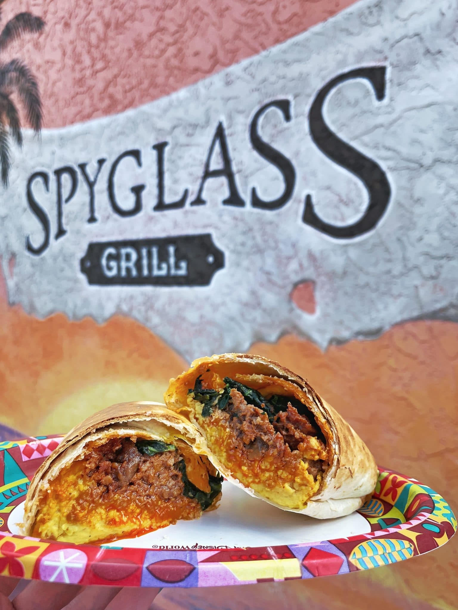 Spyglass Grill vegan breakfast wrap