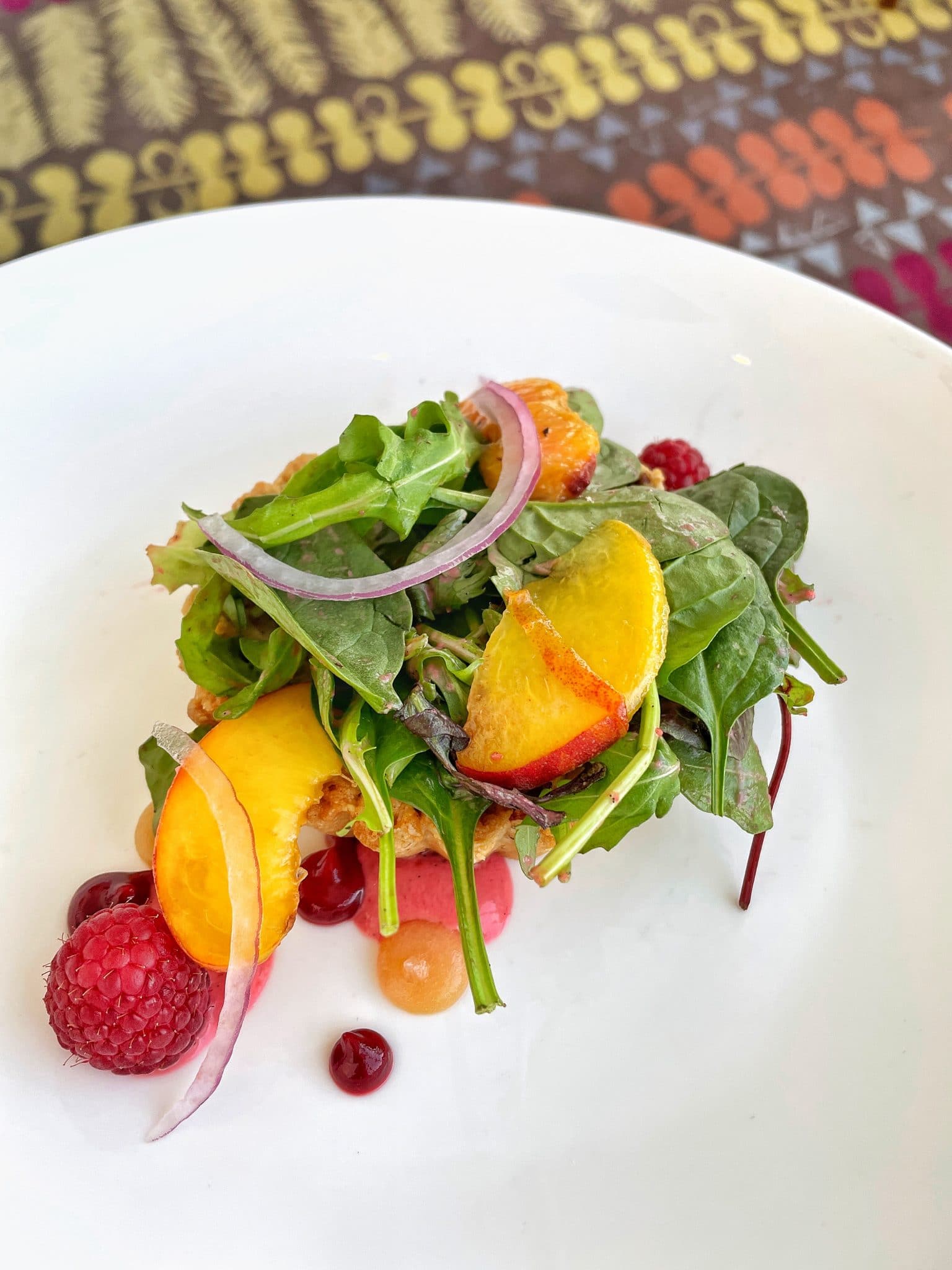 California Grill Peach and Raspberry Salad