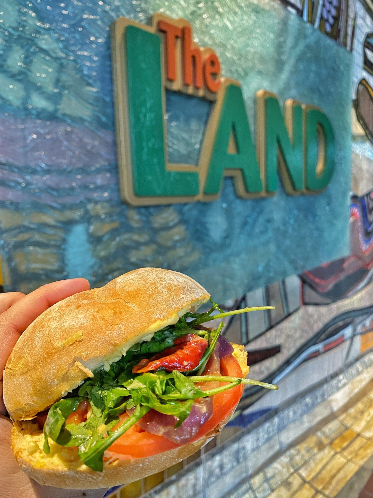 vegan Mediterranean Vegetable Sandwich Sunshine Seasons in EPCOT