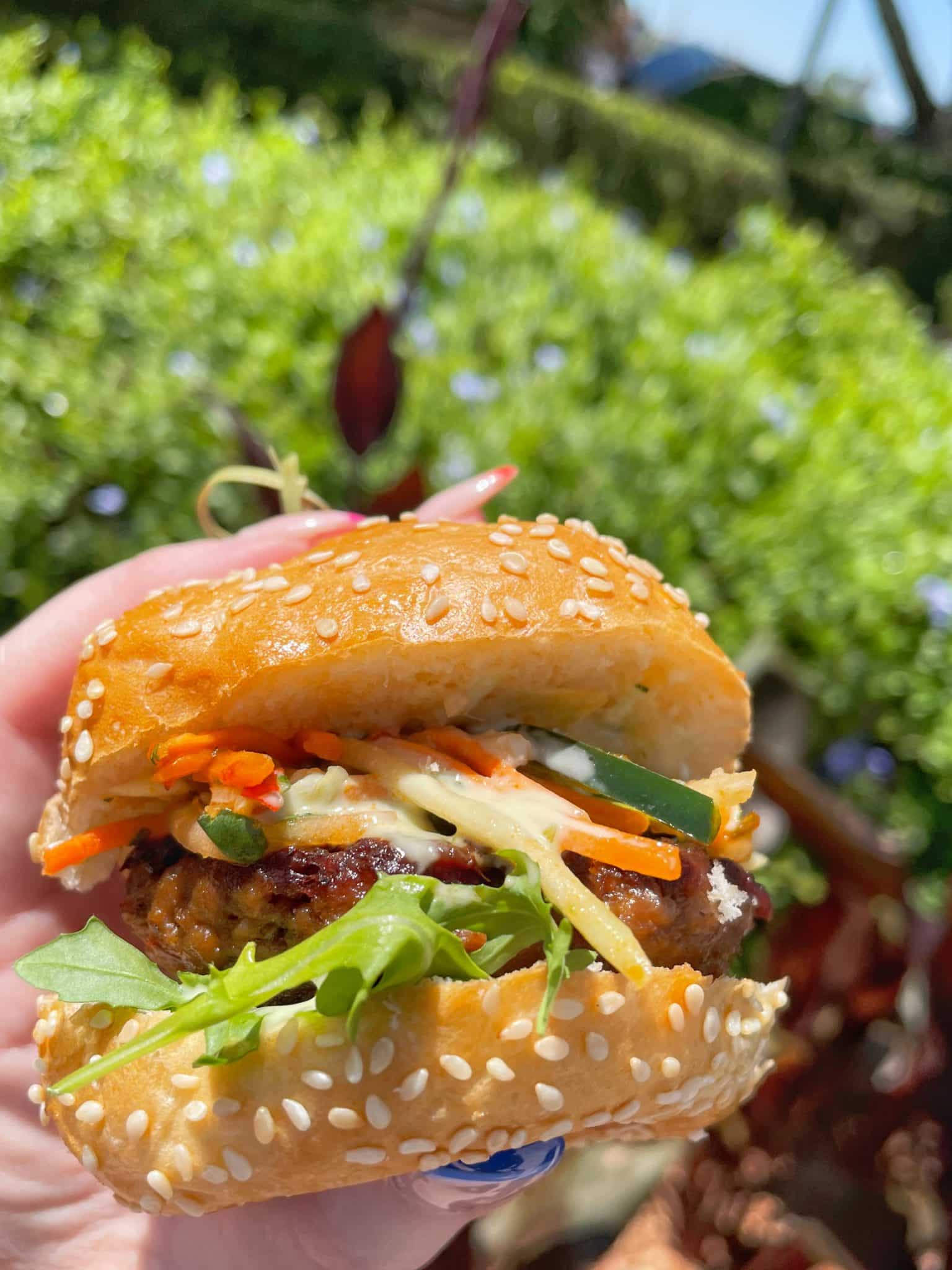 Vegan Impossible Slider at the 2022 Epcot Food and Wine Festival