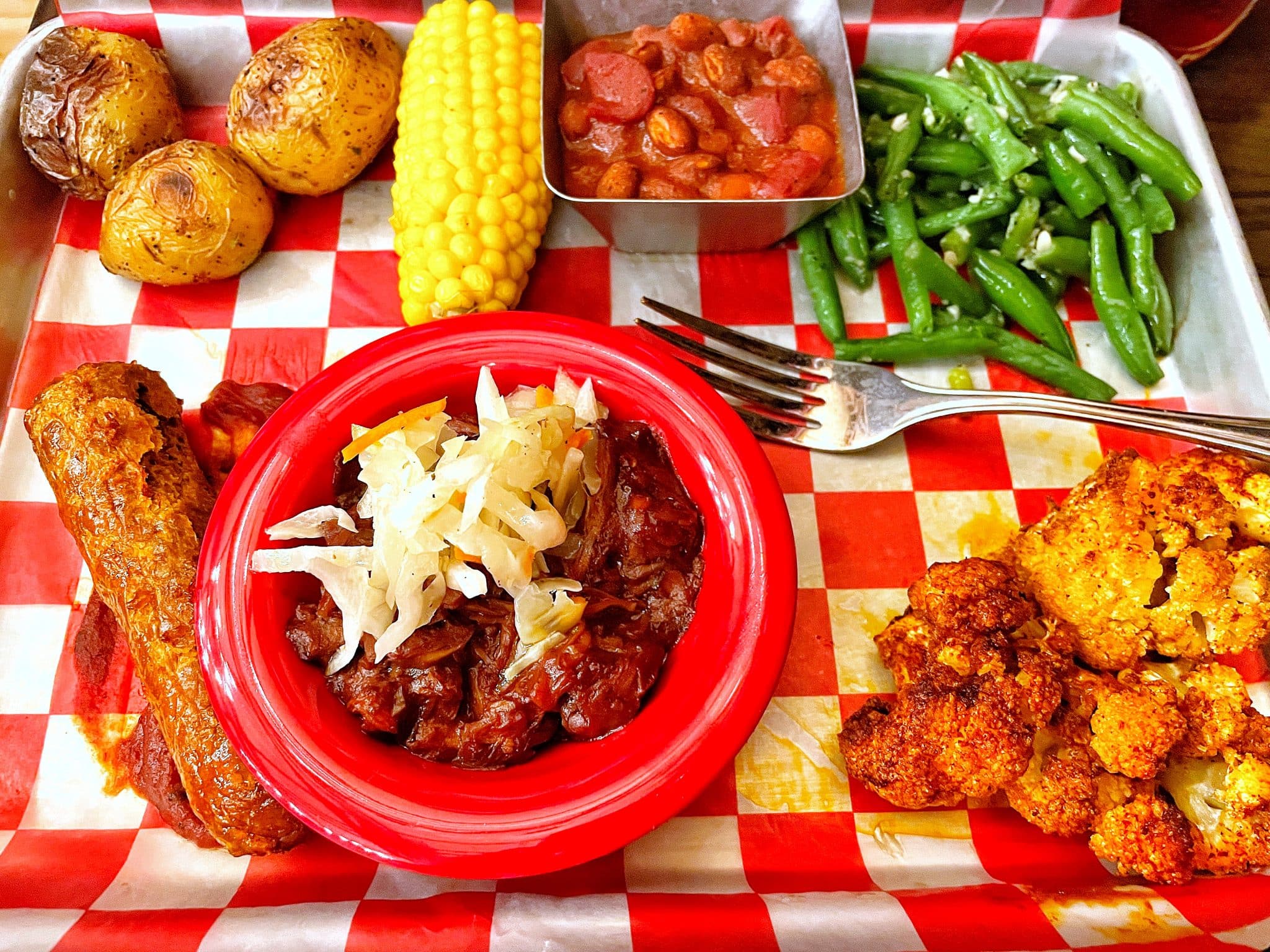 vegan entree at Hoop Dee Doo 