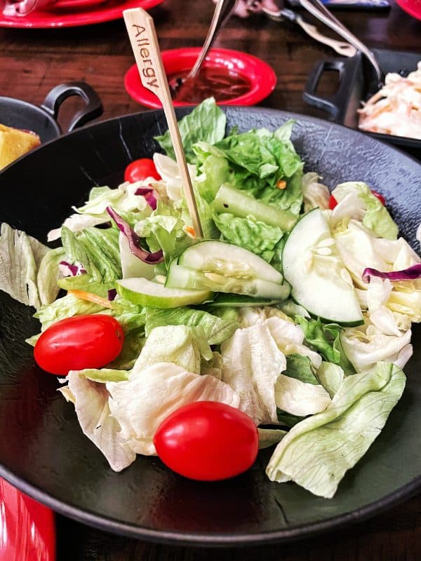 Vegan Salad at the Hoop Dee Doo Musical Review at Disney’s Fort Wilderness Resort and Campground in Walt Disney World