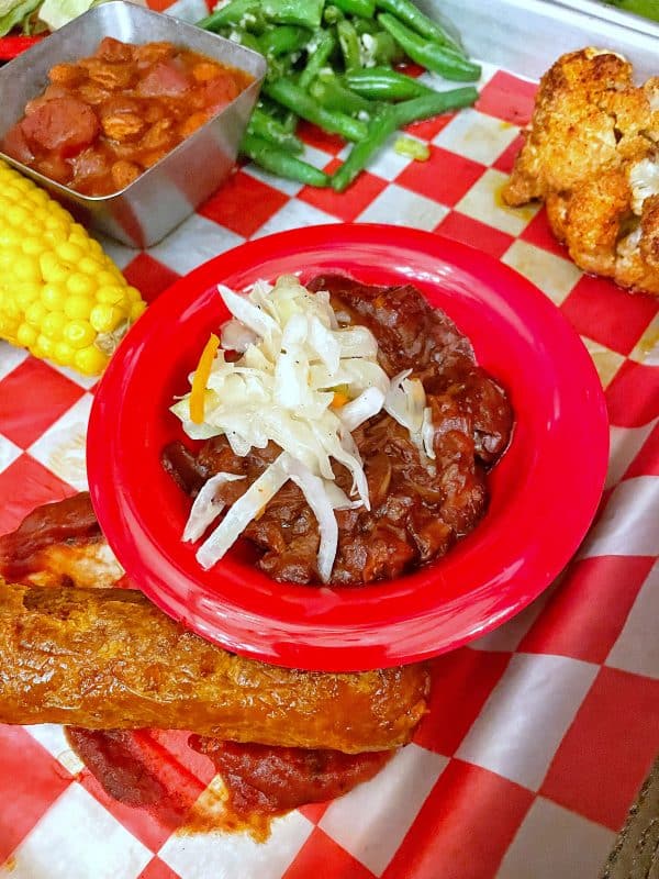 vegan entree at Hoop Dee Doo