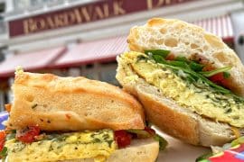 plant-based ciabatta breakfast sandwich BoardWalk Deli