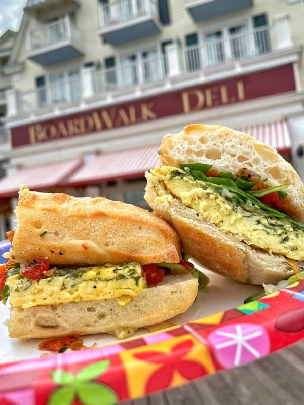 plant-based ciabatta breakfast sandwich BoardWalk Deli