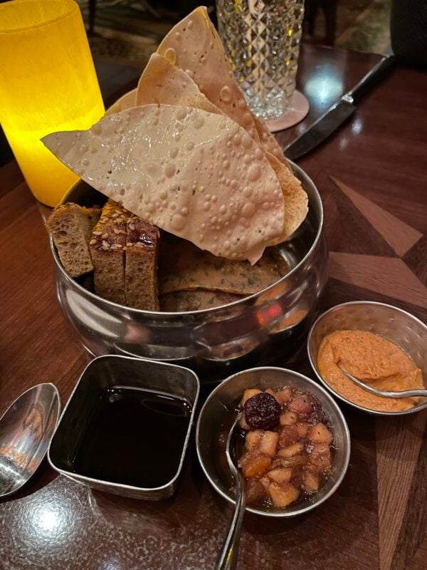 Vegan Bread Service Tiffins in Disney’s Animal Kingdom at Walt Disney World