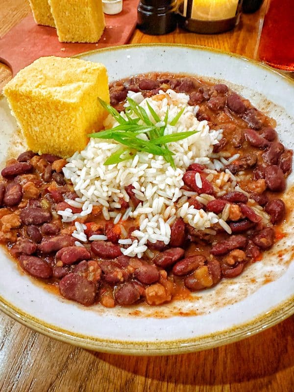 Harvest Red Beans and Rice vegan Boatwrights Dining Hall Port Orleans Riverside