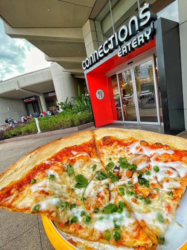 Connections Eatery EPCOT Vegan Curry Pizza