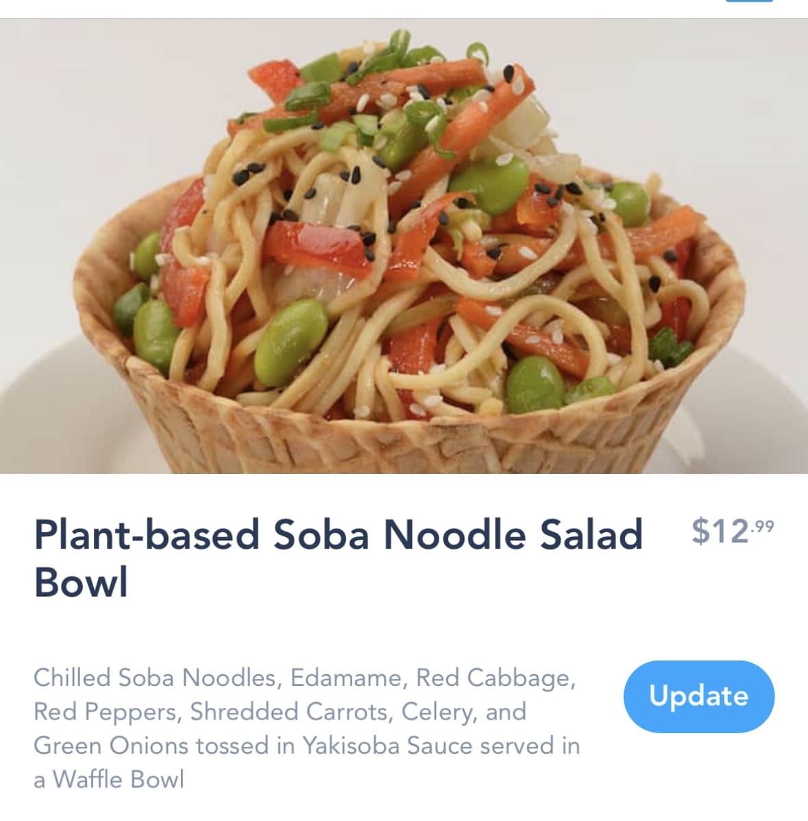 Vegan Soba Noodle Waffle Bowl