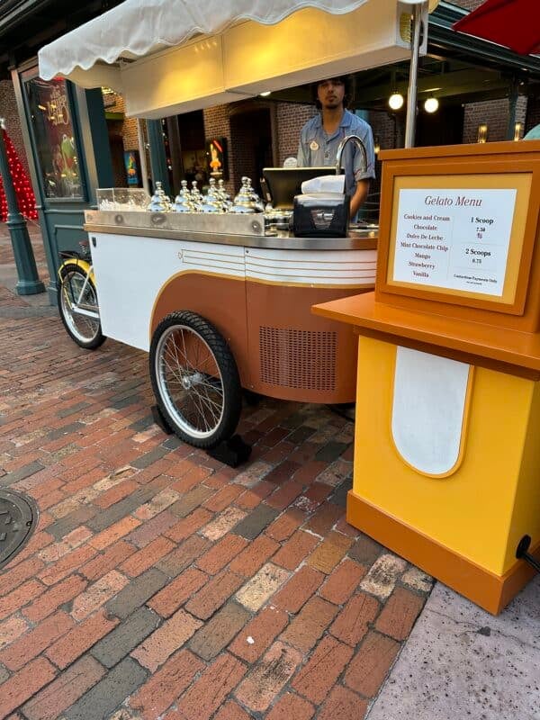 gelato stand Muppet Courtyard at Disney's Hollywood Studios