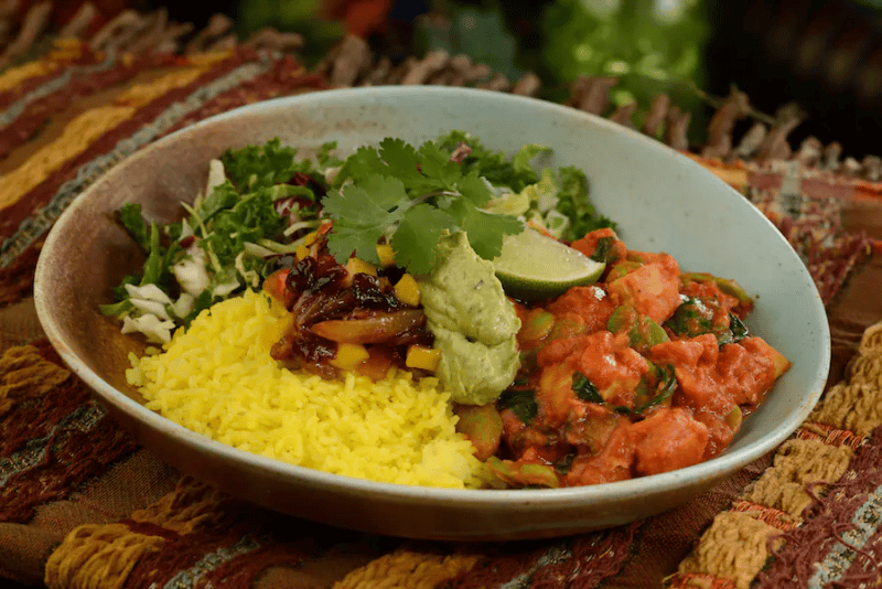 vegan south african vegetable bowl at the mara at disney's animal kingdom