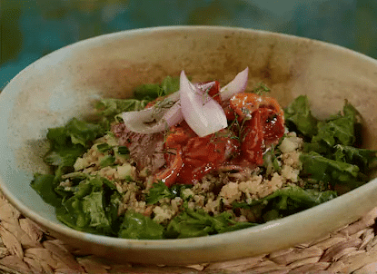 vegan tabbouleh at maji pool bar disney's animal kingdom