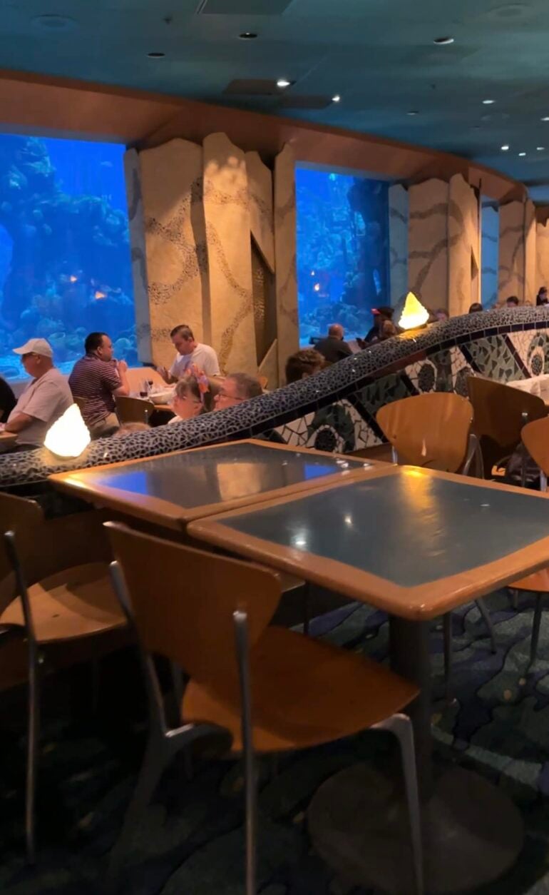 Vegan Mushroom Ravioli at Coral Reef Restaurant Inside EPCOT Vegan