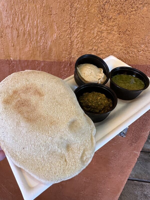  Vegan Pita and Dips at the 2023 Epcot Food and Wine Festival