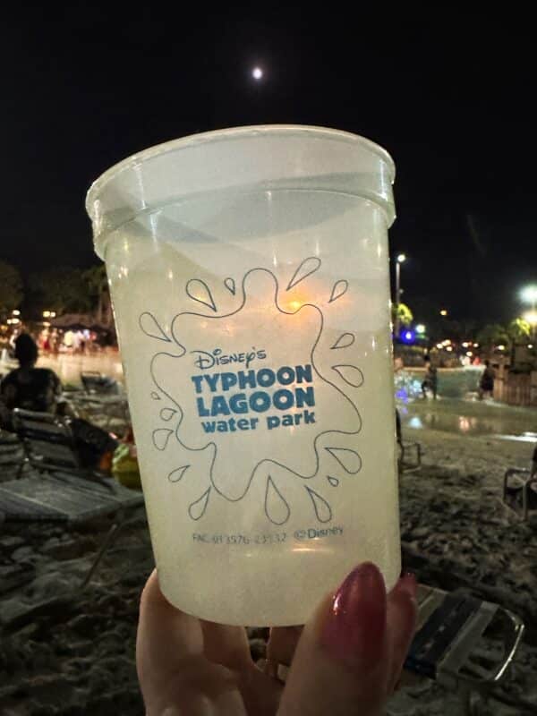 H2O Glow After Hours Typhoon Lagoon souvenir cup